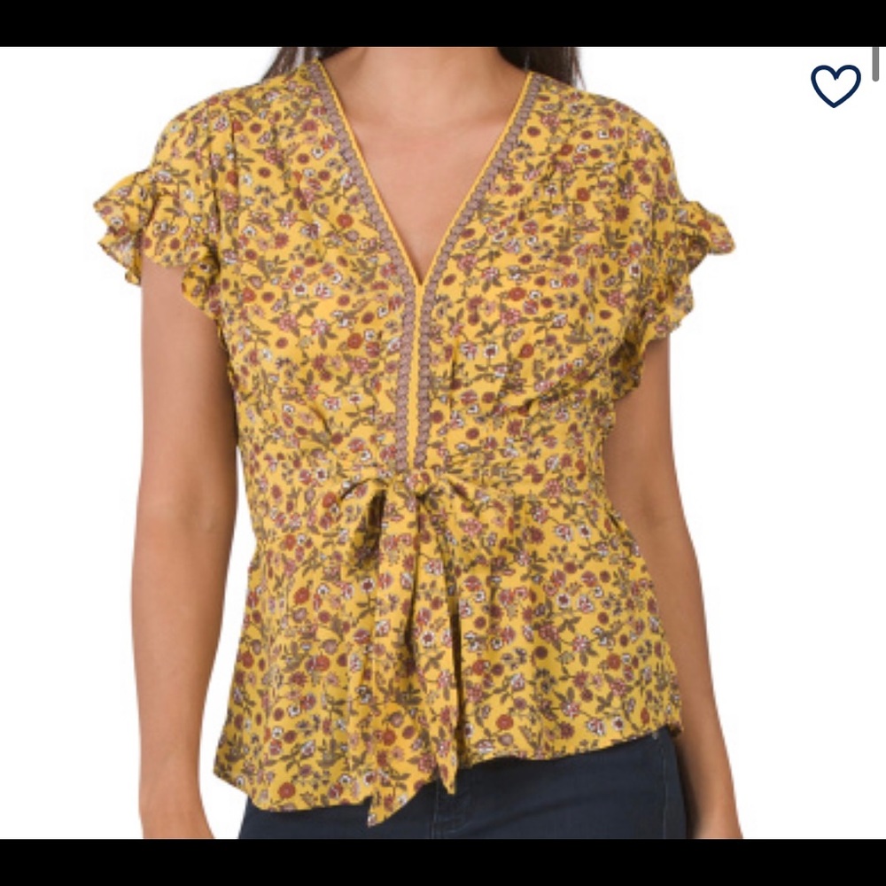 Floral print top